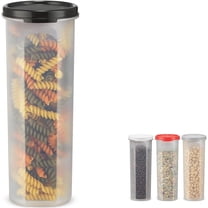 SIGNORA WARE Pasta Storage Container with Lid Airtight 30 oz Black