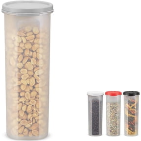 SIGNORA WARE Pasta Storage Container with Lid Airtight 30 oz Grey