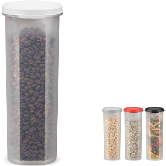 SIGNORA WARE Pasta Storage Container with Lid Airtight 30 oz White