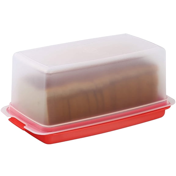 SIGNORA WARE Bread Box Airtight Container for Bread & Baked Goods, Red