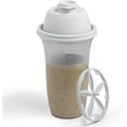 thumbnail image 1 of SIGNORA WARE Reusable Shaker Bottle 17 oz – Plastic Protein & Smoothie Mixer White, 1 of 6