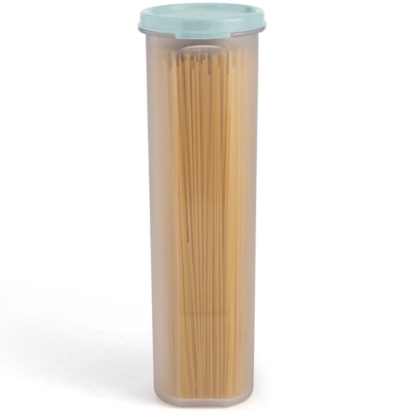 SIGNORA WARE Tall Spaghetti Pasta Storage Container 37 oz Airtight Leakproof Blue