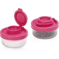 thumbnail image 1 of SIGNORA WARE 2-Piece Airtight Salt and Pepper Shakers Set, BPA-Free, Pink, 1 of 6