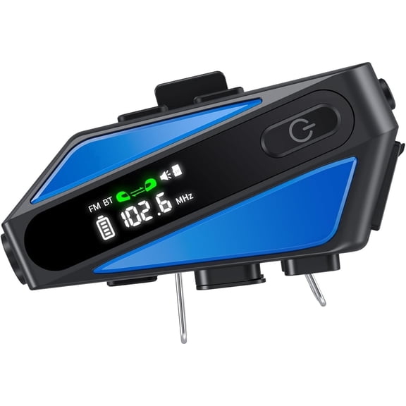 SIGUANG Motorcycle Helmet Bluetooth Headset, Waterproof with 2 Mics