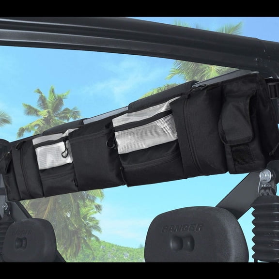 SIGUANG UTV Roll Cage Organizer Case, Cargo Rear Storage Bag, Tools Storage Solution for Most Full Size UTVs, Polaris/Yamaha/Kawasaki