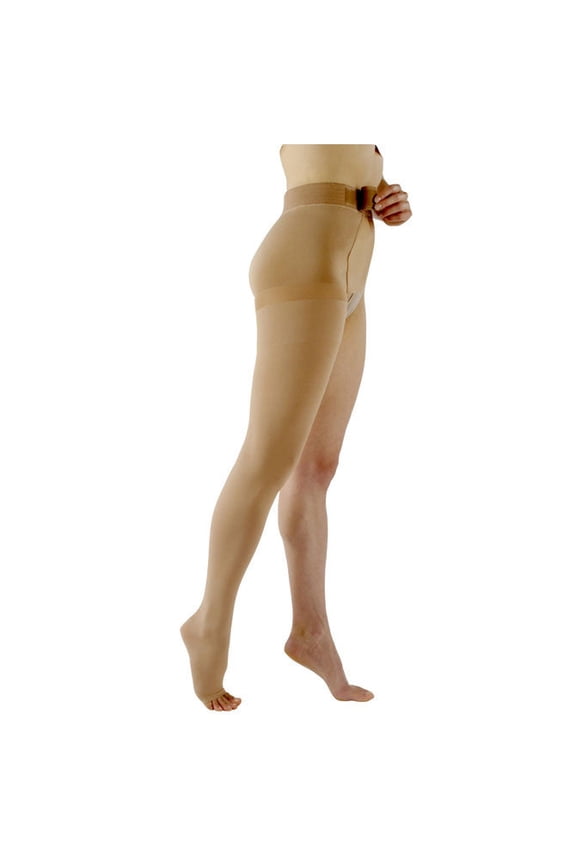 Specialty 503 Rubber Series 30-40 Open Toe RIGHT Thigh High w/Waist Attachment Beige M2 Long