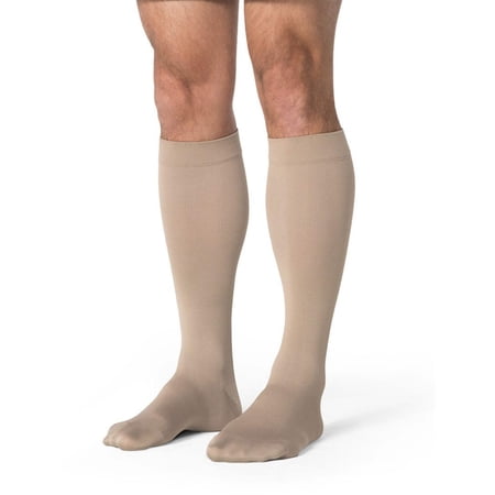 SIGVARIS Men’s Essential Opaque 860 Closed Toe Calf-High Socks 20-30mmHg