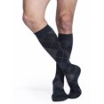 thumbnail image 1 of SIGVARIS Microfiber Shades Argyle Calf Highs 15-20mmHg (Navy) Size A, 1 of 3