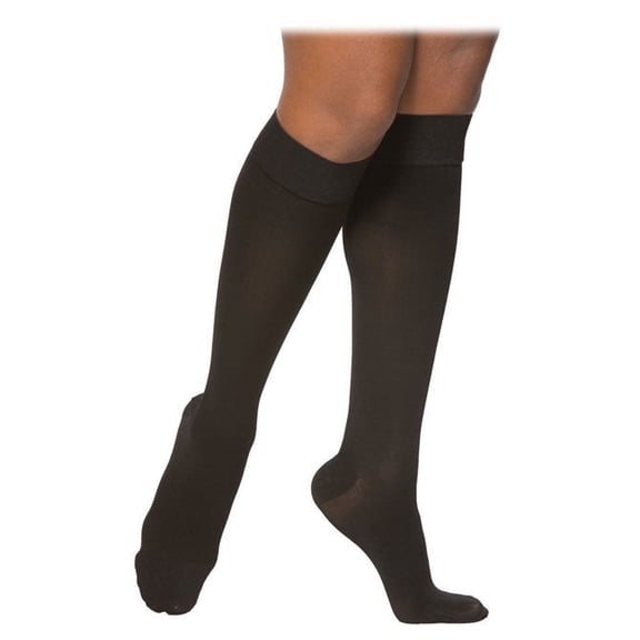 Sigvaris Essential 862 Opaque Women's 20-30 Closed Toe Knee High Compression Stockings Natural LS Short