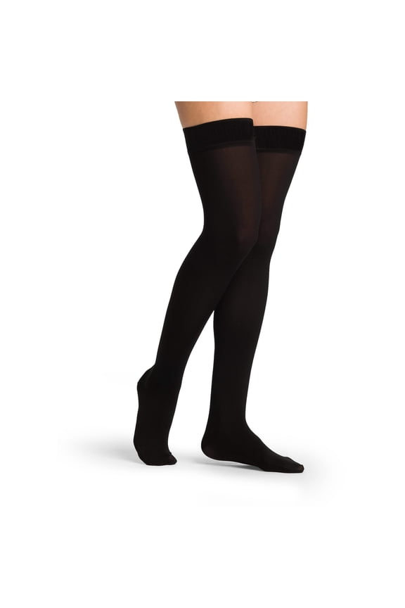 Women’s Essential Opaque 860 Closed Toe Thigh-Highs w/Grip Top 20-30mmHg