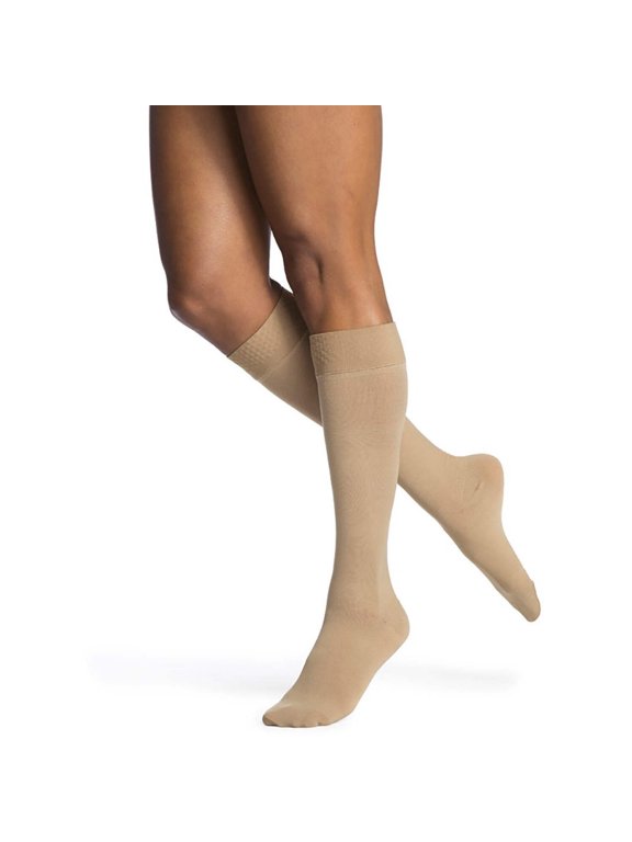 Essential 862 Opaque 20-30 Closed Toe Knee High Compression Stockings Crispa ML Plus Long