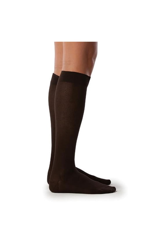 Women's SEA ISLAND COTTON 151 Calf 15-20mmHg-A-Black