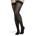 thumbnail image 1 of SIGVARIS 752N Womens Midsheer Thigh High Socks-Small Long-Dark Navy, 1 of 2