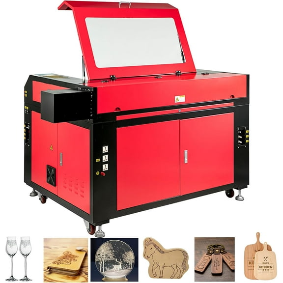 SIHAO 100W CO2 Laser Engraver, 35"x24" Laser Engraving Cutting Machine with 2 Way Pass Air Assist Digital Control Panel RDWorks, Commercial Laser Cutter for Wood Glass Acrylic