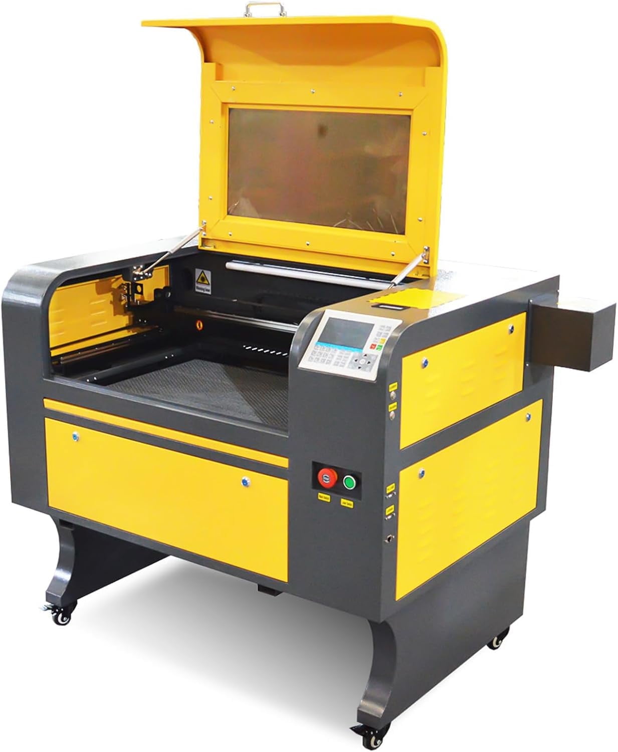 SIHAO 60W CO2 Laser Engraver, Lightburn Compatible 24x16in Laser Engraving Machine with 2 Way Pass Air Assist Digital Control Panel RDWorks for Wood Acrylic Glass More