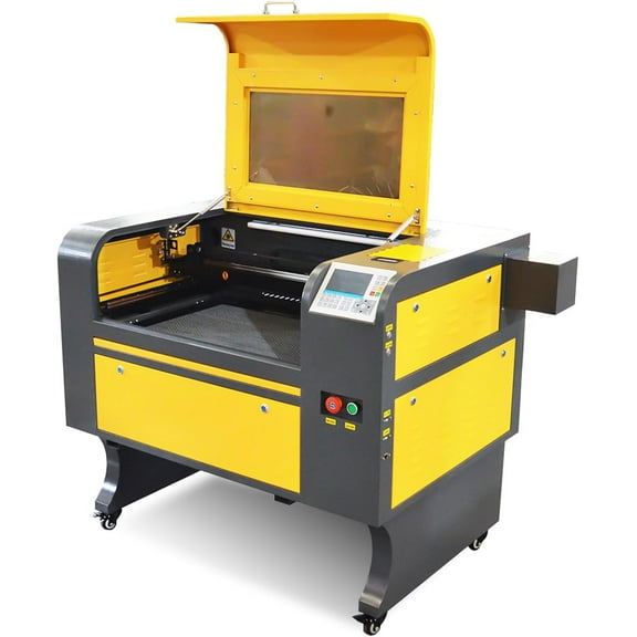 SIHAO 60W CO2 Laser Engraver, Lightburn Compatible 24x16in Laser Engraving Machine with 2 Way Pass Air Assist Digital Control Panel RDWorks for Wood Acrylic Glass More