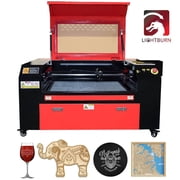 SIHAO 80W CO2 Laser Engraver, 28 x 20 Laser Cutter Machine with 2-Way Pass Air Assist Compatible with LaserDRW, CorelDRAW, AutoCAD, Windows, USB Drives for Wood Acrylic Fabric More