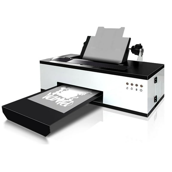 SIHAO A3 L1800 DTF Printer, DTF Transfer Printing Machine with Roll Feeder, Continuous Ink Supply,White Ink Mixing, Cycle and Semi-Automatic Cleaning, Vacuum Suction Platform for Fabrics