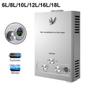 SIHAO Tankless Water Heater 4.3GPM 8L Outdoor Portable Gas Hot Water Heater Instant Propane Water Heater with Digital Display for Camping Trips Boat