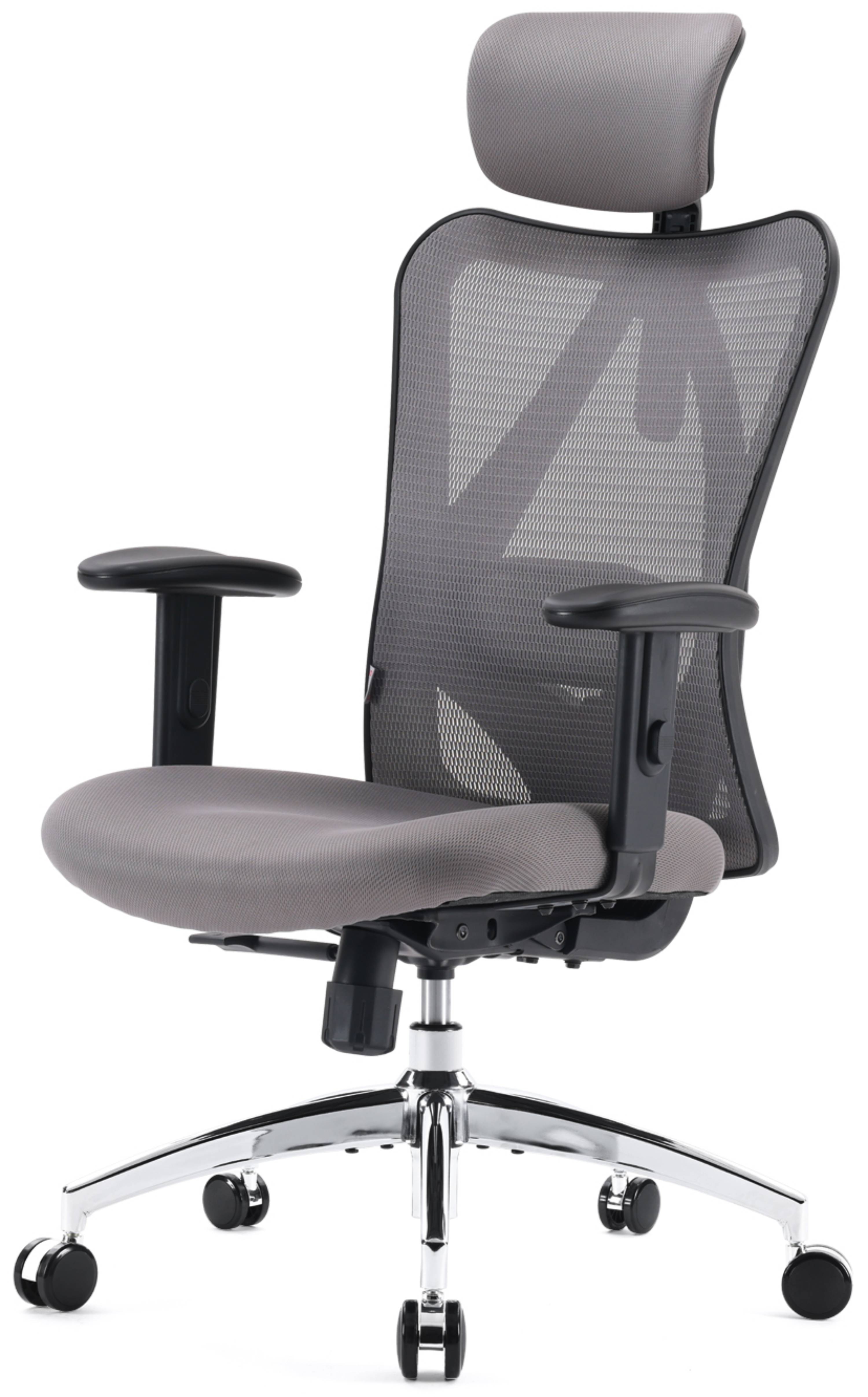 SIHOO Ergonomic High Back Office Chair, Adjustable Computer Desk Chair with Lumbar Support, 300lb, Gray - image 1 of 13