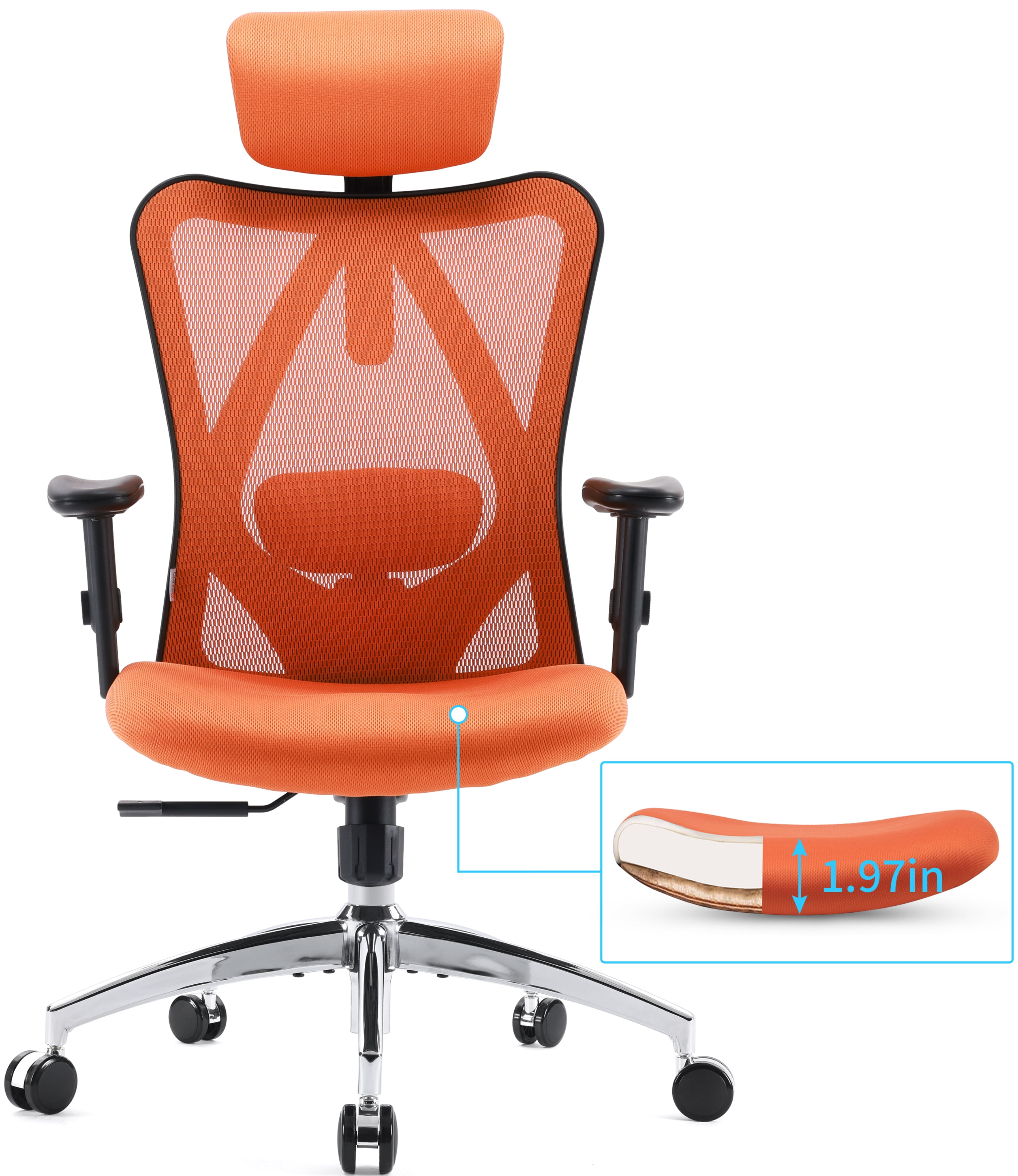 Blarity Office Chair, High Back Ergonomic Desk Chair with Adjustable Lumbar  Support and Headrest 