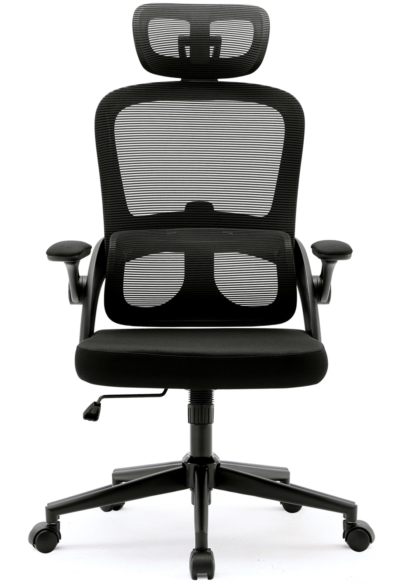 LANBO 26 in. Black High Back Adjustable Height Ergonomic Office Chair with Lumbar  Support LBZM8009BK - The Home Depot