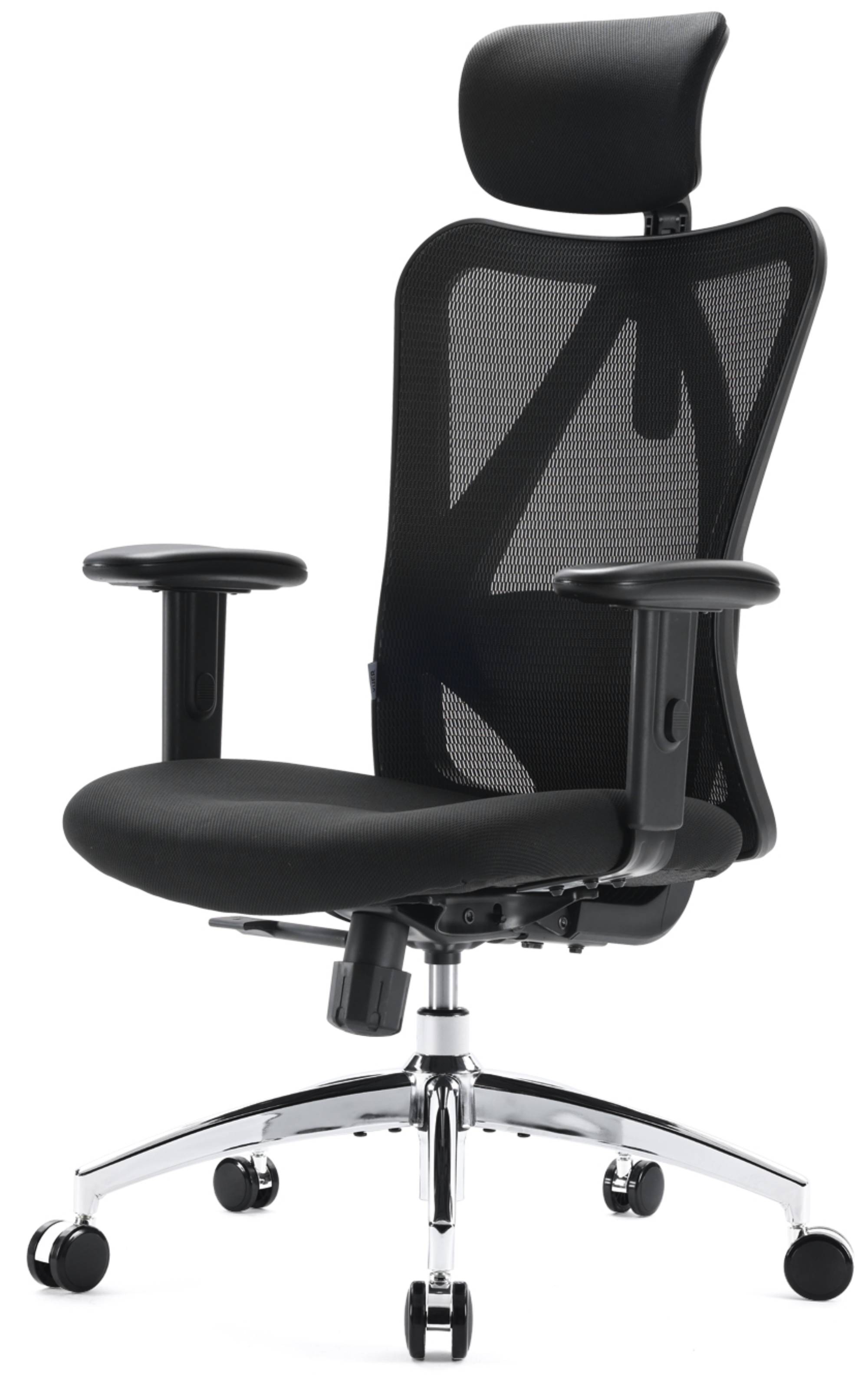 SIHOO Ergonomic Office Chair, Mesh Computer Desk Chair with Adjustable Lumbar Support, High Back chair for big and tall, Black - image 1 of 13