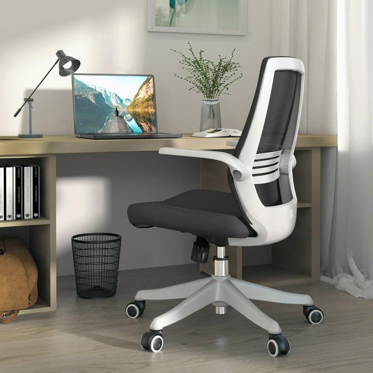LEAGOO Pu-Padded Office Desk Chair, 130° Tiltable Mid-Back Ergonomic C –  SHANULKA Home Decor