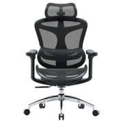 Sihoo Doro C300 Ergonomic Office Chair with Headrest, Lumbar Support, Adjustable Backrest, 3D Armrests, Breathable Mesh, Height & Tilt Adjustment - Black