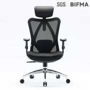 SIHOO Ergonomic Office Chair, Mesh Computer Desk Chair with Adjustable Lumbar Support, High Back chair for Big and Tall, White and Green