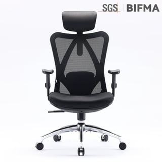 SIHOO M18 Mesh Ergonomic Office Chair with Adjustable Lumbar Support, High Back, Black