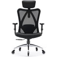 thumbnail image 1 of SIHOO M18 Upgraded Wheels Office Chair Ergonomic Desk Chair, Breathable Mesh Design High Back Computer Chair, Adjustable Headrest and Lumbar Support (Light Black), 1 of 7