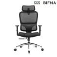 thumbnail image 1 of Sihoo M56C Ergonomic Office Chair with Adjustable Headrest, Lumbar Support, Breathable Mesh, High-Back Reclining, Black, 1 of 11