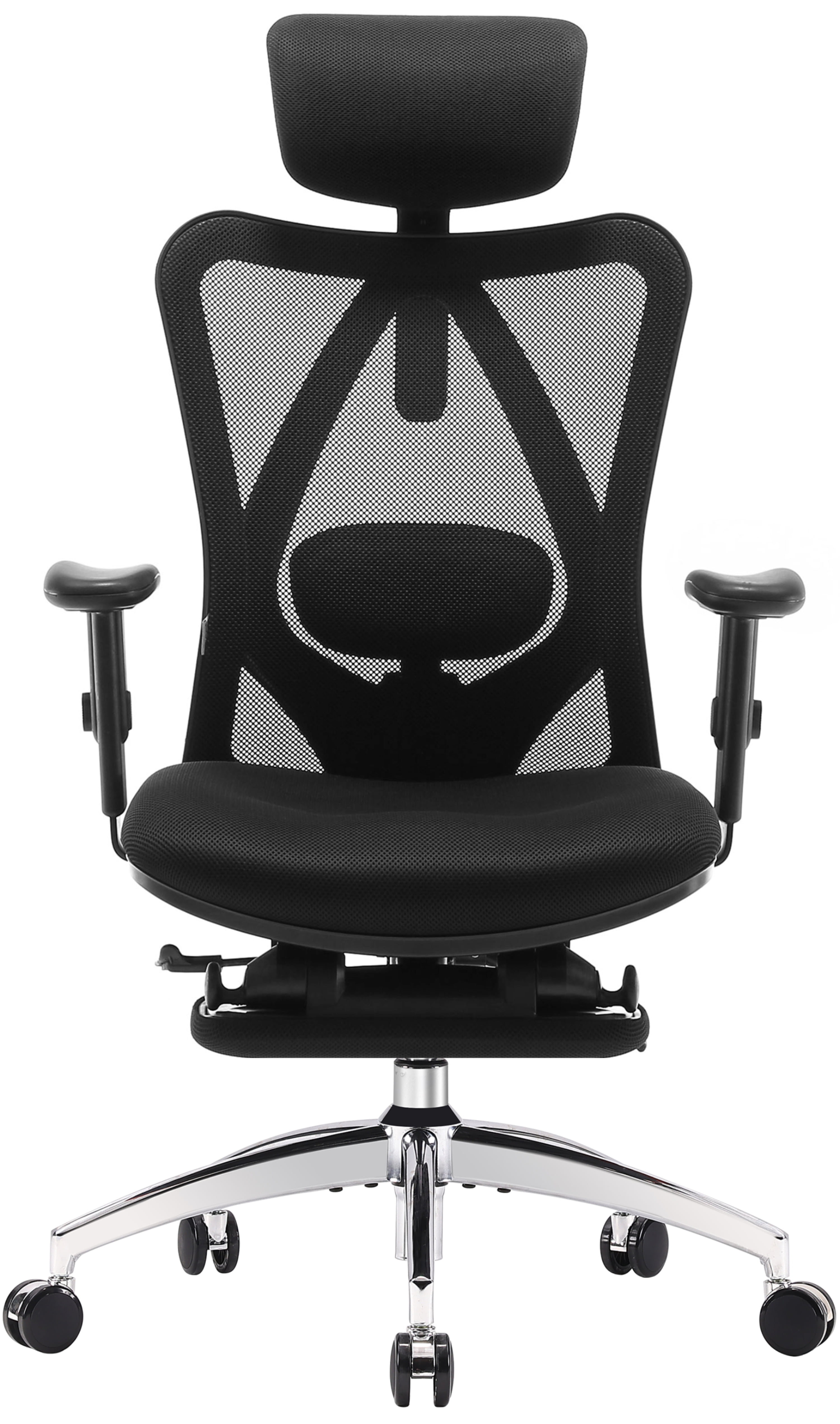 WorkPro® 12000 Series Ergonomic Mesh/Fabric Mid-Back Manager's Chair,  Black/Chrome