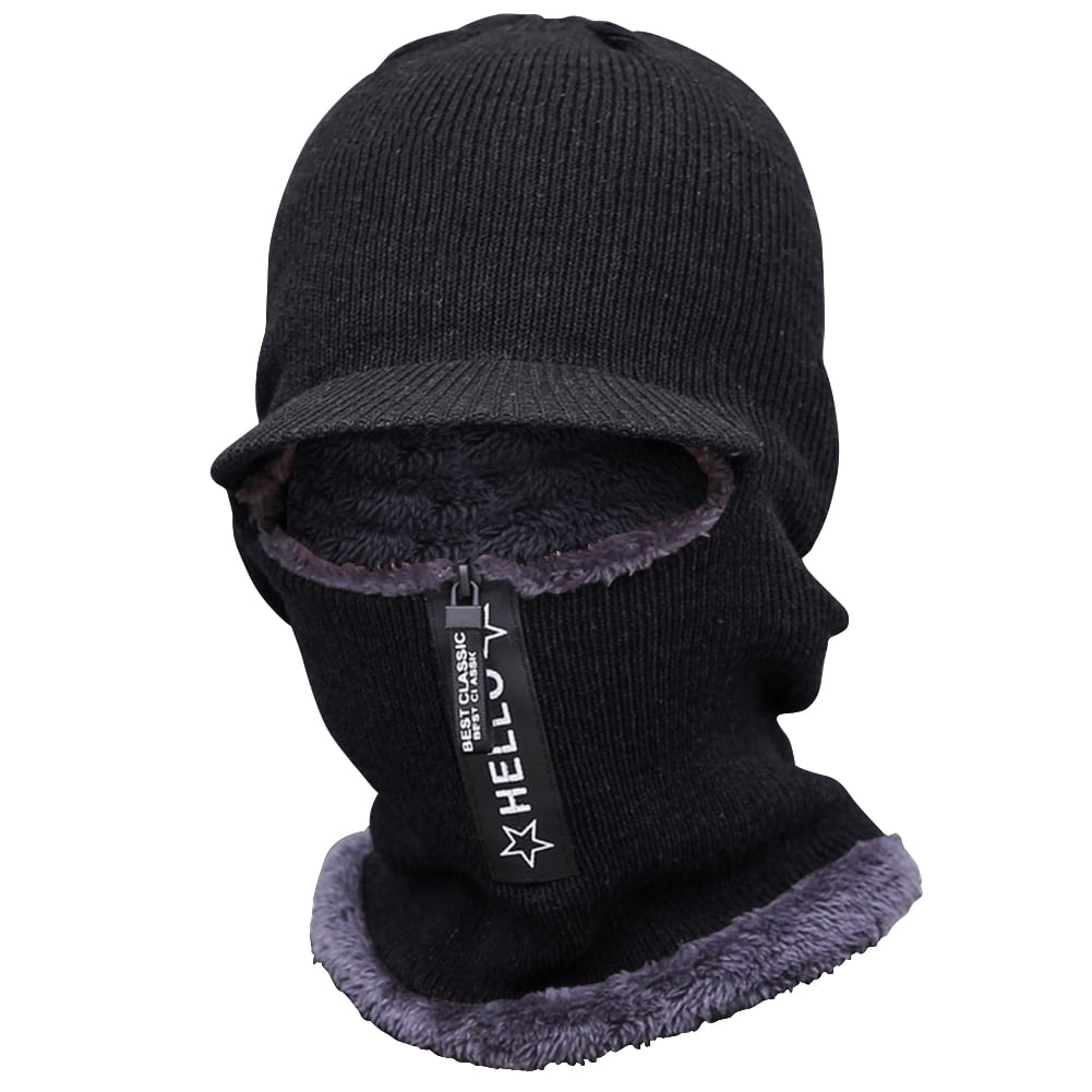 SIHUA Winter Thick Knit Beanie Cap One Piece Unisex Winter Warm Hat