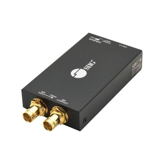 SIIG AC CESD0K11S1 USB 30 3GSDI Capture Device with Loopout Brown Box