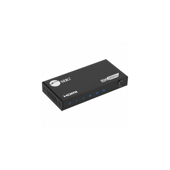 SIIG 1x2 8K 60Hz HDMI Splitter with VRR/ALLM - Up to 8K@60Hz, 1 HDMI in 2 Out, HDCP 2.3,VRR/ALLM, LPCM 7.1ch, Compatible with DTS-HD/Dolby Digital/Dolby TrueHD, Downscaler, EDID Management