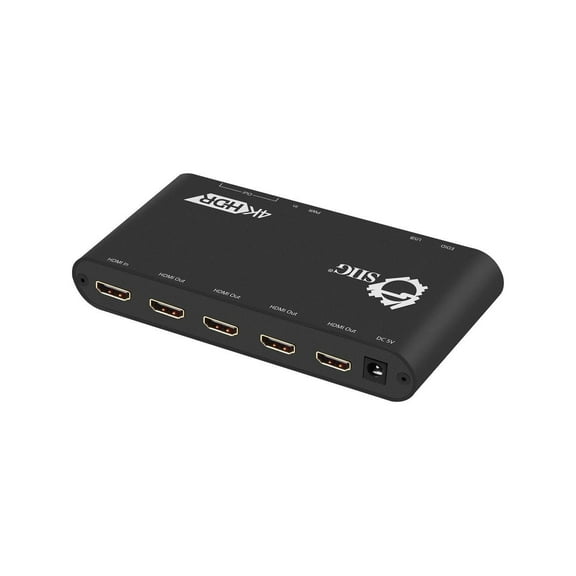 SIIG 1x4 HDMI 2.0 HDR Distribution Amplifier with EDID Management - 4Kx2K 60Hz