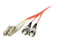 SIIG - Patch cable - LC multi-mode (M) to ST multi-mode (M) - 3 m - 3 m - fiber optic - duplex - 62.5 / 125 micron