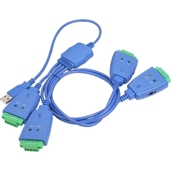 SIIG 4-Port Industrial USB to RS-422/485 Serial Adapter Cable with 3KV Isolation Protection (ID-SC0D11-S1)