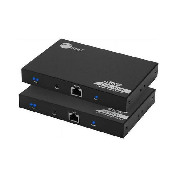 SIIG 4K 60Hz HDR HDMI KVM Over Cat6 Extender with S/PDIF & Touch Screen Support