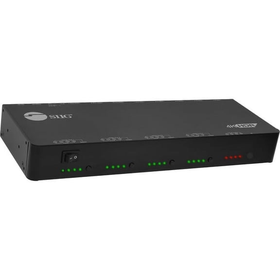 SIIG 4x4 HDMI 2.0 4K HDR Matrix Switch with Cloud Control CEH24W11S1