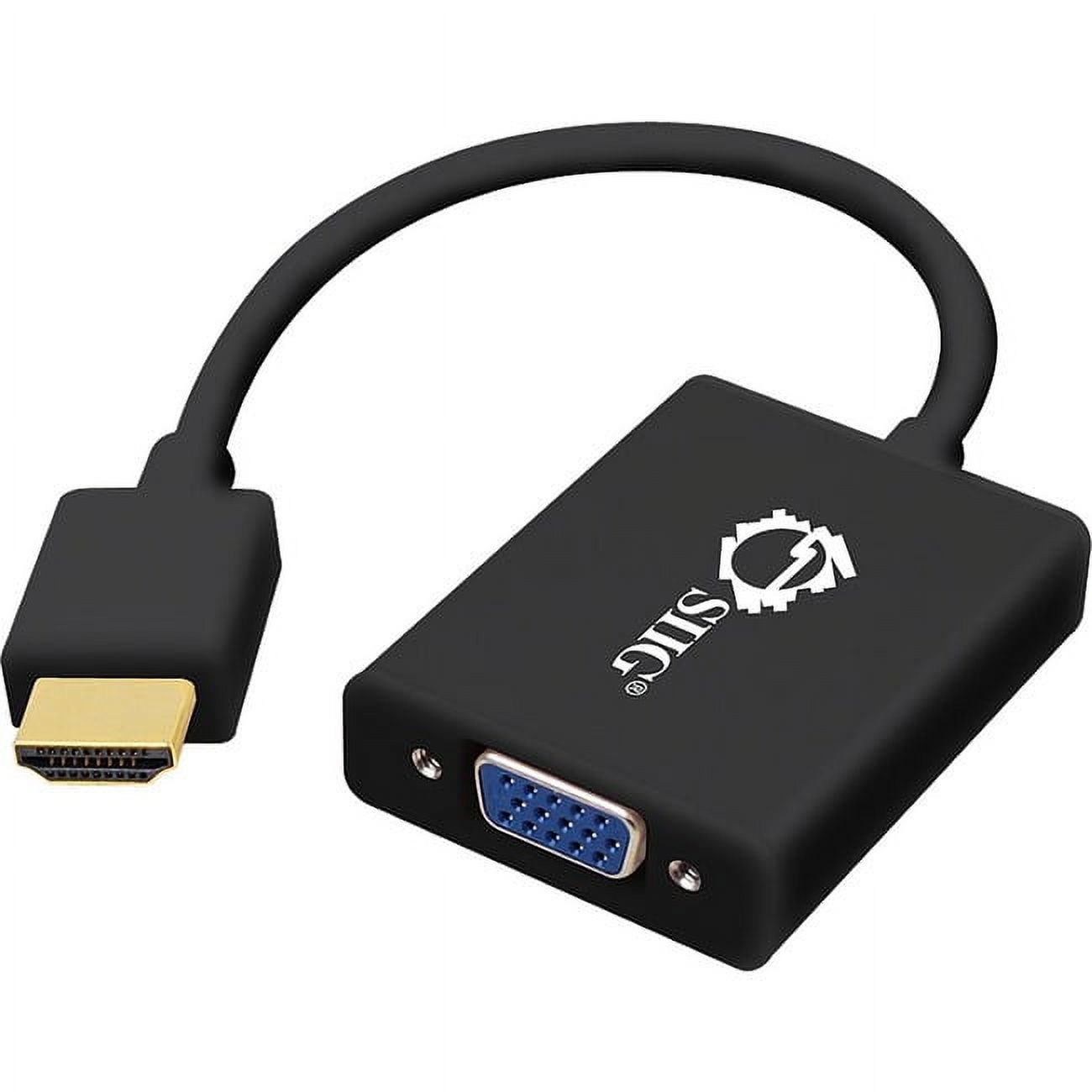 SIIG Aluminum HDMI to VGA Adapter Converter with Audio - image 1 of 3