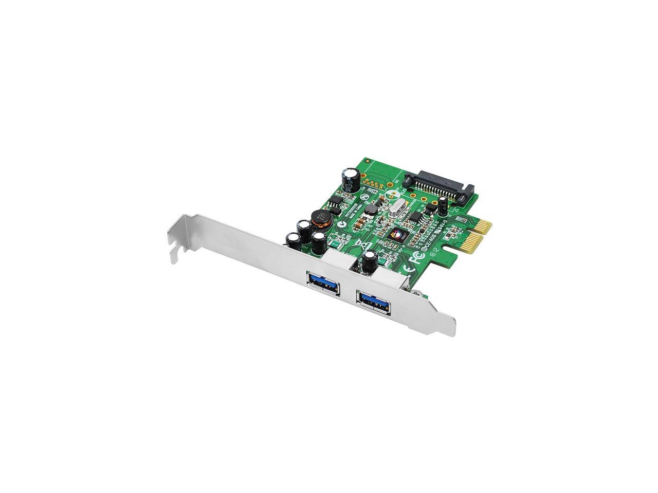 SIIG DP 2-Port USB 3.0 PCIe Model JU-P20612-S1 - image 1 of 2