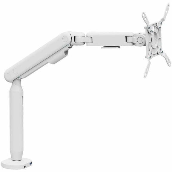 SIIG Single 40" Ultrawide 3-Segment Easel Monitor Arm, with USB-C/USB-A Ports, White