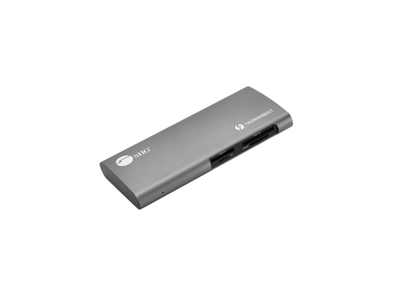 SIIG Iron Gray JU-DK0G11-S1 Thunderbolt 3 to Dual 4K Monitor Docking Station with PD- Titan Ridge