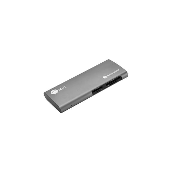 SIIG Iron Gray JU-DK0G11-S1 Thunderbolt 3 to Dual 4K Monitor Docking Station with PD- Titan Ridge