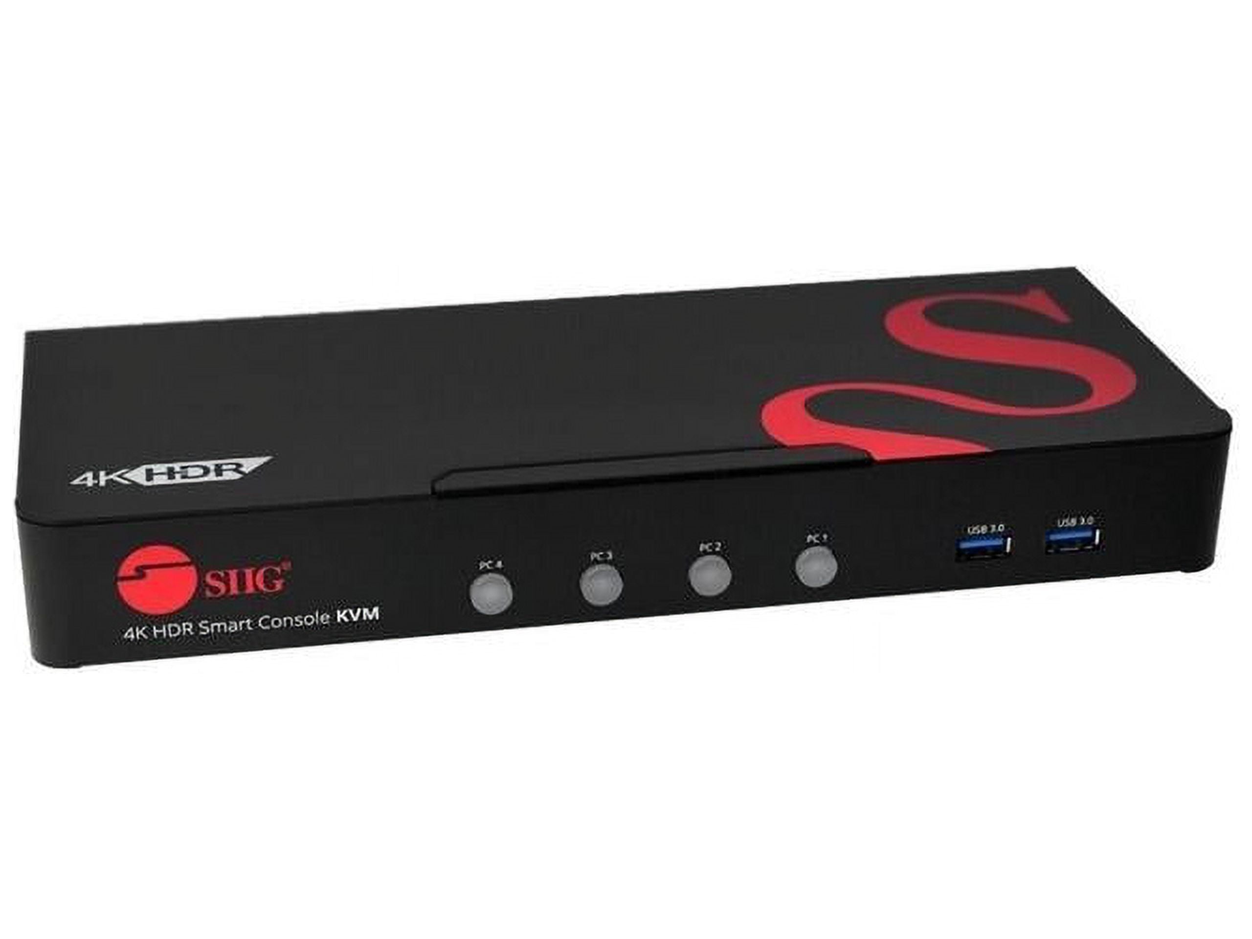 SIIG CEH25611S1 4-Port 4K HDR KVM Switchbox