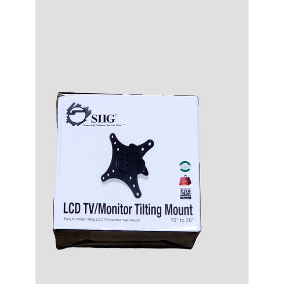 SIIG LCD TV/Monitor Tilting Mount 10" to 26" Max Load 33lbs CE-MT0A12-S1