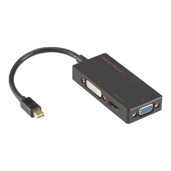 SIIG Mini DisplayPort to 4K HDMI/DVI/VGA 3-in-1 Adapter